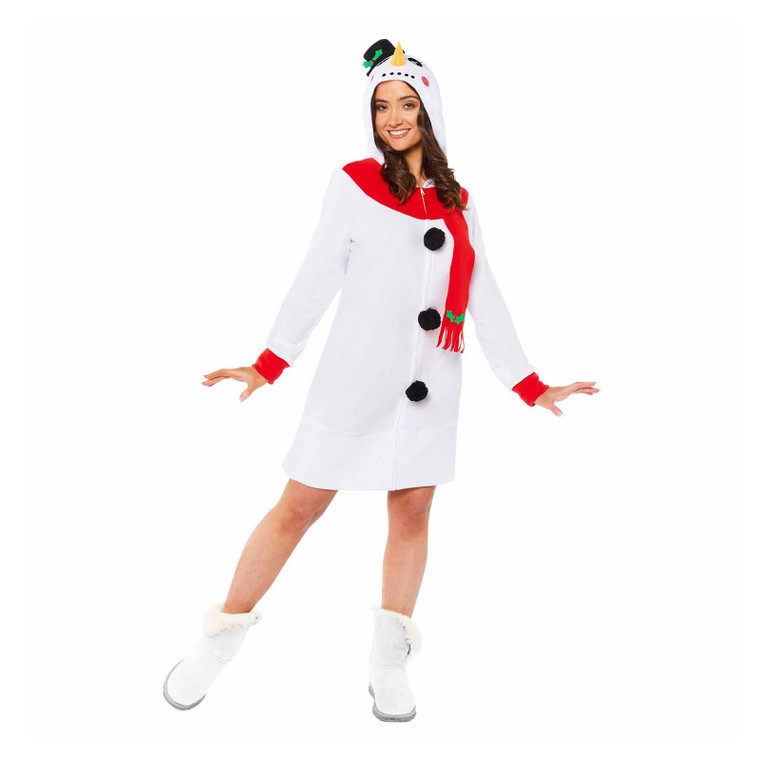 Snowman Womens Fancy Dress Costume 