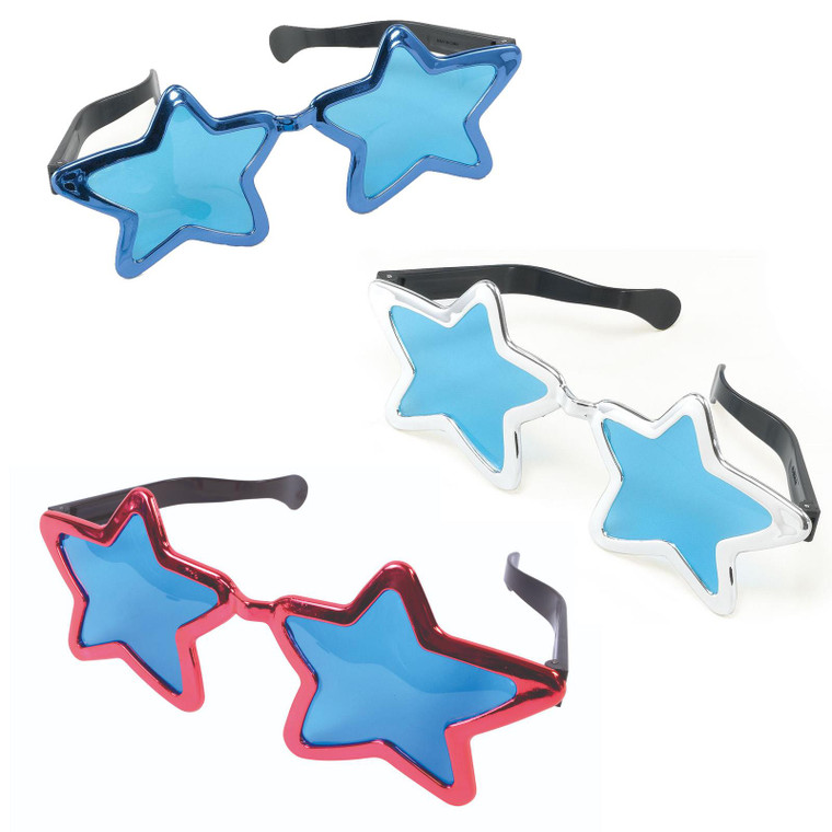 Plastic Star Glasses 