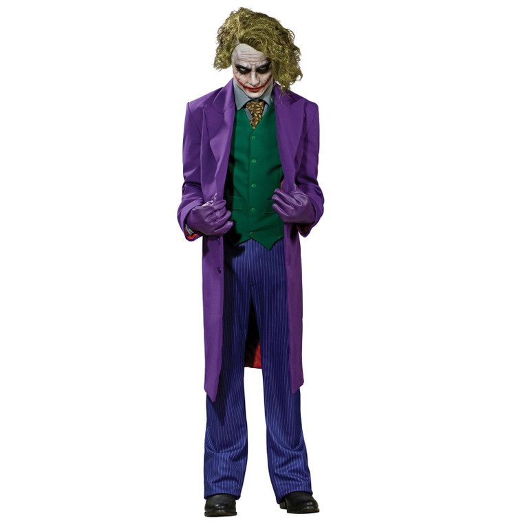 Official Deluxe Men's The Joker Fancy Dress Costume