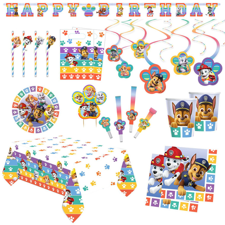 Paw Patrol Birthday Party Tableware And Decorations