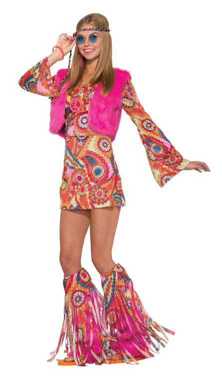 Adult's Hippy Fur-Rever Groovy Costume