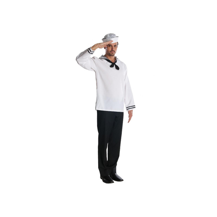 Adult's White Sailor Costume