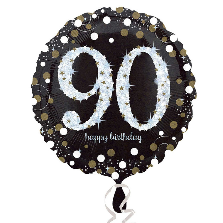 Gold Sparkling Celebration 90th Balloon