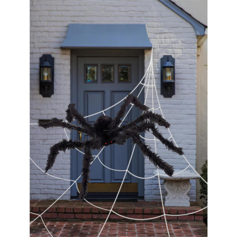 Giant Outdoor Spider And Web Decoration