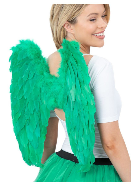 Adult's Green Angel Wings 