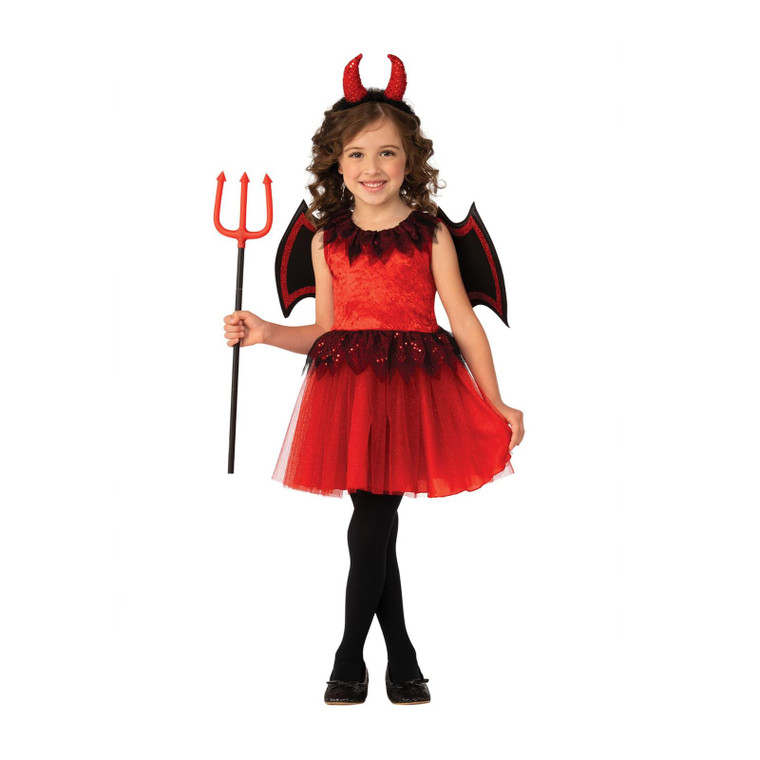 Children's Red Devil Girl Costume