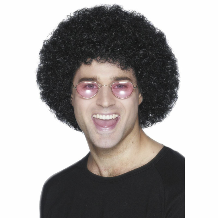 Adults 70s Black Afro Wig