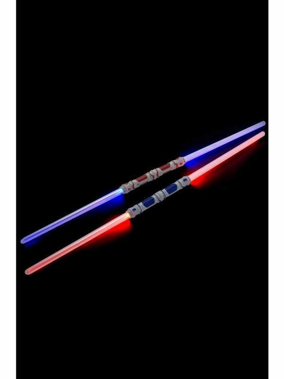 Double Ended Connectable Light Sword Sci Fi Warrior Boys Girls Glowing Saber Toy