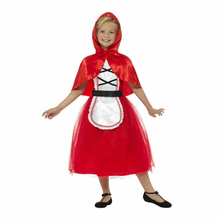 Kids Girls Deluxe Red Riding Hood Costume