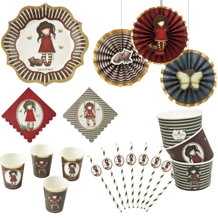 Official Santoro Gorjuss Ruby Birthday Party Supplies Napkins Plates Decorations