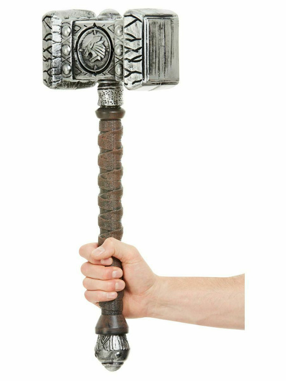 Halloween Prop Adults Fancy Dress Costume Outfit Accessories Axe Thor Hammer