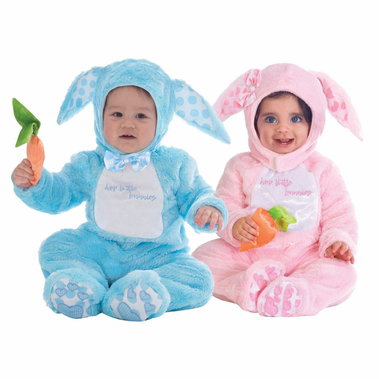 Blue Pink Baby Rabbit Child Fancy Dress Kids Easter Animal Costume 3-36 Months