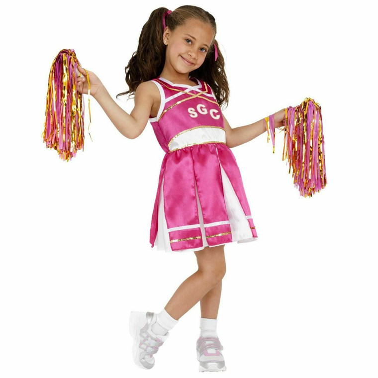 Girls Pink Cheerleader Book Week Costume