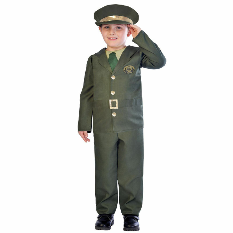 Boys WW2 Army Officer Costume