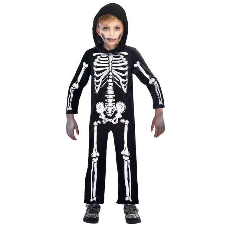 Children's Hooded Skeleton Jumpsuit