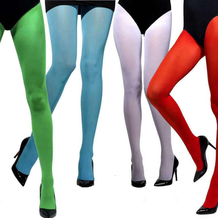 Adult's Red, Green, Blue and White Tights UK 6-18