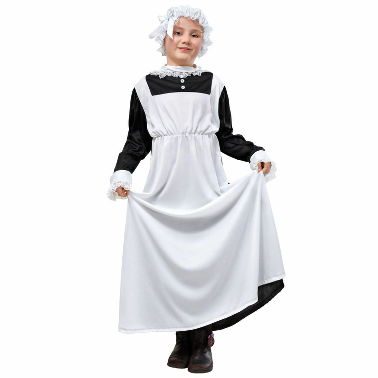 Girls Victorian Maid Fancy Dress Costume