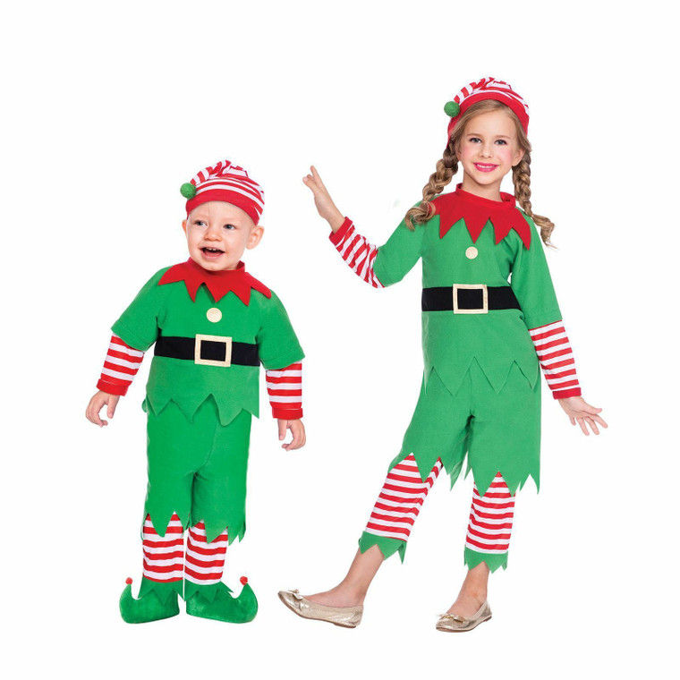 Elf Christmas Costume for Boys and Girls 