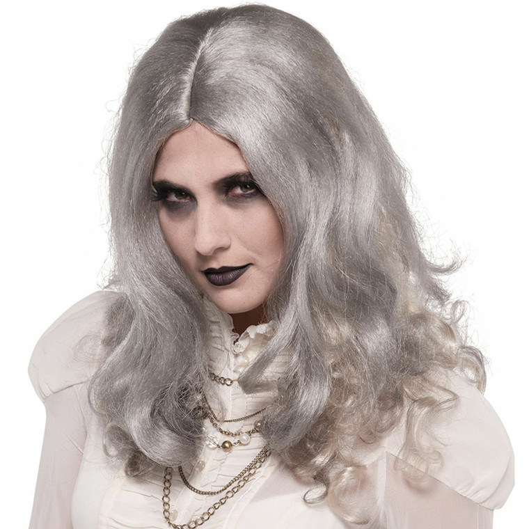 Ladies Grey Zombie Wig