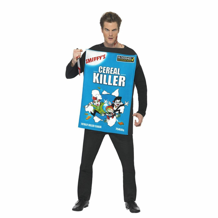 Mens Serial Killer Cereal Box Costume