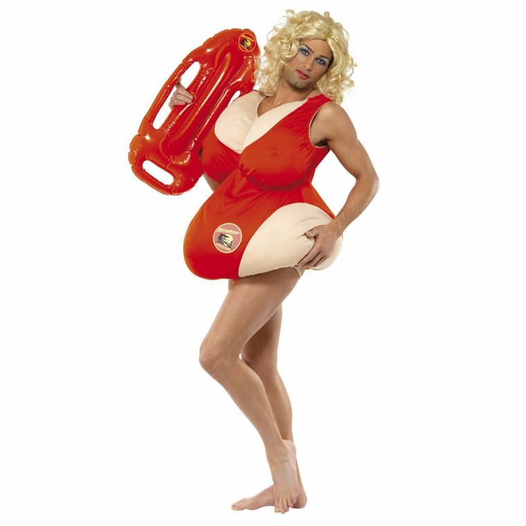 Mens Official Baywatch Babe Novelty Stag Do Costume