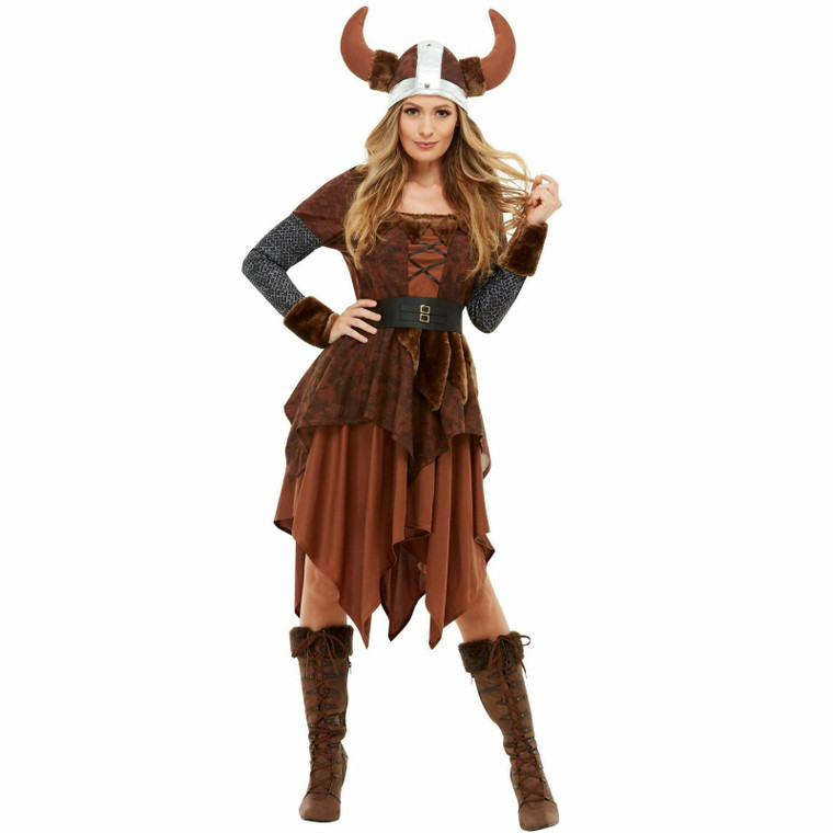 Ladies Barbarian Queen Viking Costume