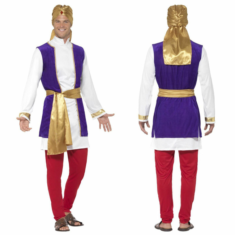 Mens Bollywood Arabian Prince Aladdin Full Costume