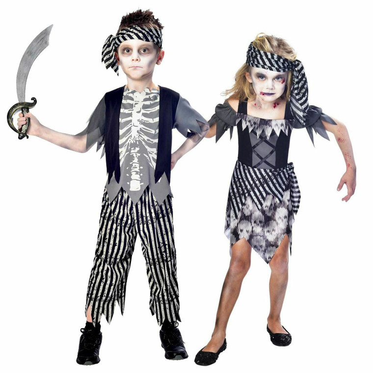 Girls Boys Kids Toddler Pirate Costume Childrens Book Week Halloween Fancy Dress