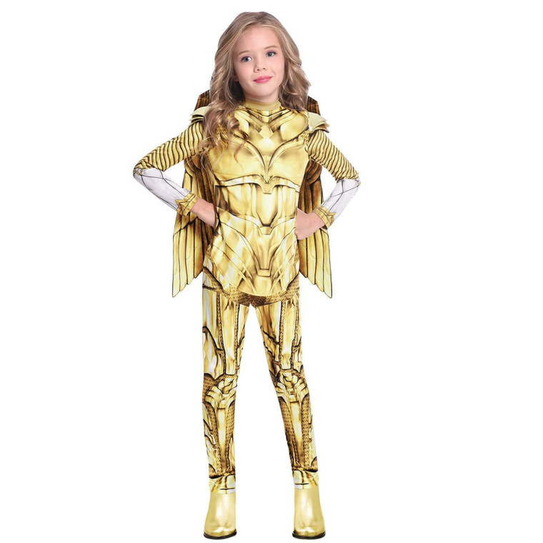 Girls  Wonder Woman Gold Hero Costume