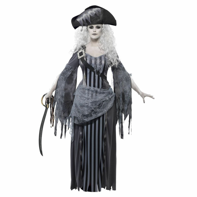 Ladies Ghost Ship Princess Pirate Costume with Hat