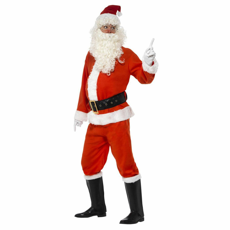 Deluxe Father Christmas Professional Grotto Fancy Dress Costume