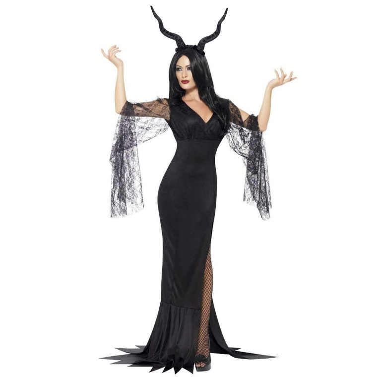 Immortal Demon Queen Costume With Horns