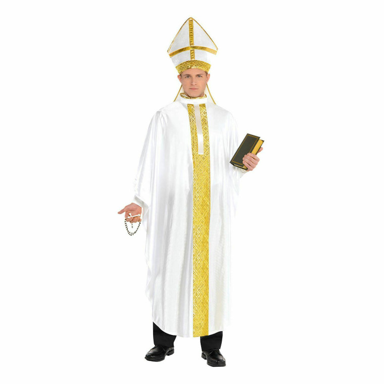 Adults Pope Gold and White Costume