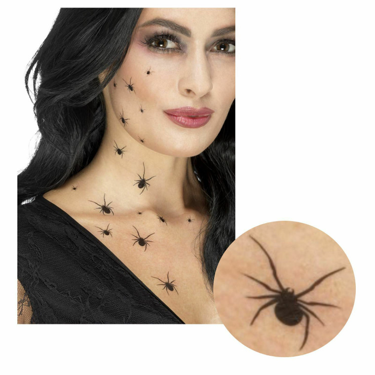 Halloween Crawling Spider Tattoo Transfers