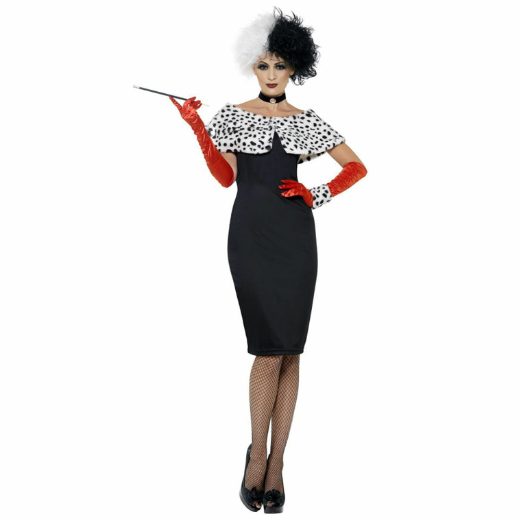 Ladies Evil Madame Cruella De Ville Costume