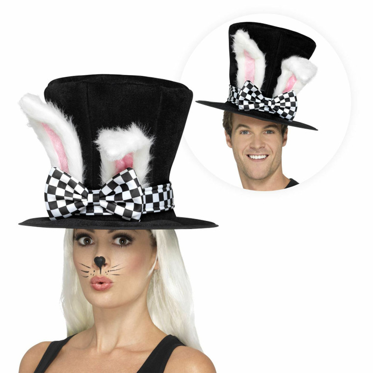 Tea Party Rabbit March Hare Ears Top Hat