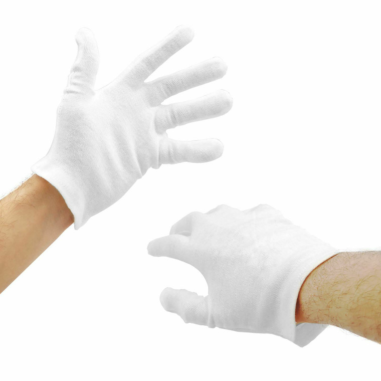 Childrens Adults White Gloves Showman Magician Masquerade Butler Accessory New