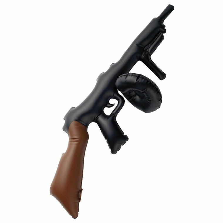 Inflatable Tommy Gun Black 75cm 