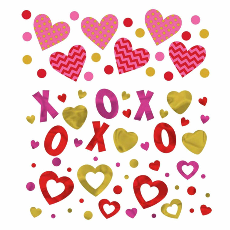 Romantic Love Heart X O Confetti