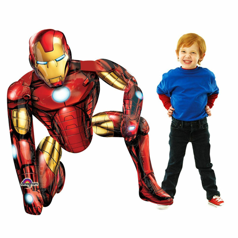 4ft Marvel Avengers Assemble Iron Man Superhero AirWalker Balloon