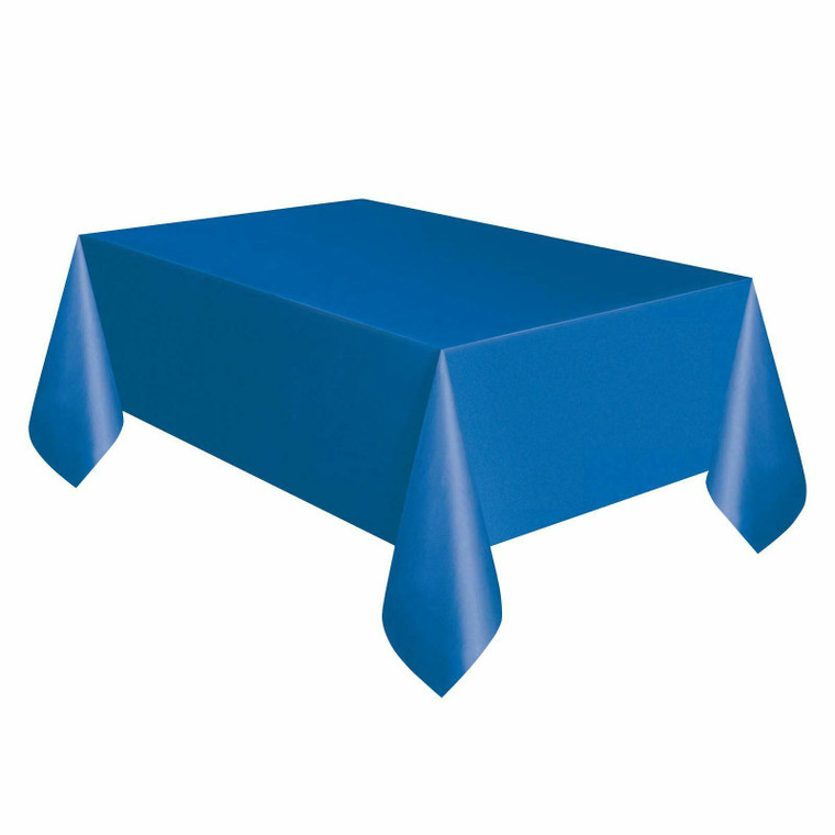Blue Paper Tablecloth Table Cover 137 cm x 274 cm Boys Birthday Party Buffet