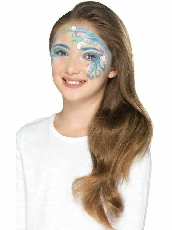 Mythical Make-Up Kit Kids Fancy Dress Fairy Tale Mermaid Girls Costume Facepaint