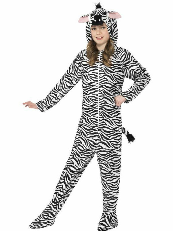Kids Zoo Animal Costume Jumpsuit Girls Boys Fancy Dress Childs Book Day 4-6 yrs