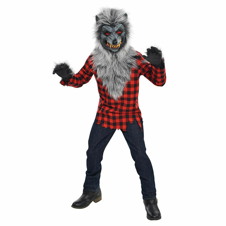 Boys Hungry Howler Werewolf Fancy Dress Costume