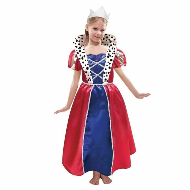 Kids Girls Royal Queen Costume Book Week Day Fancy Dress Childs Outfit 3-5 Years