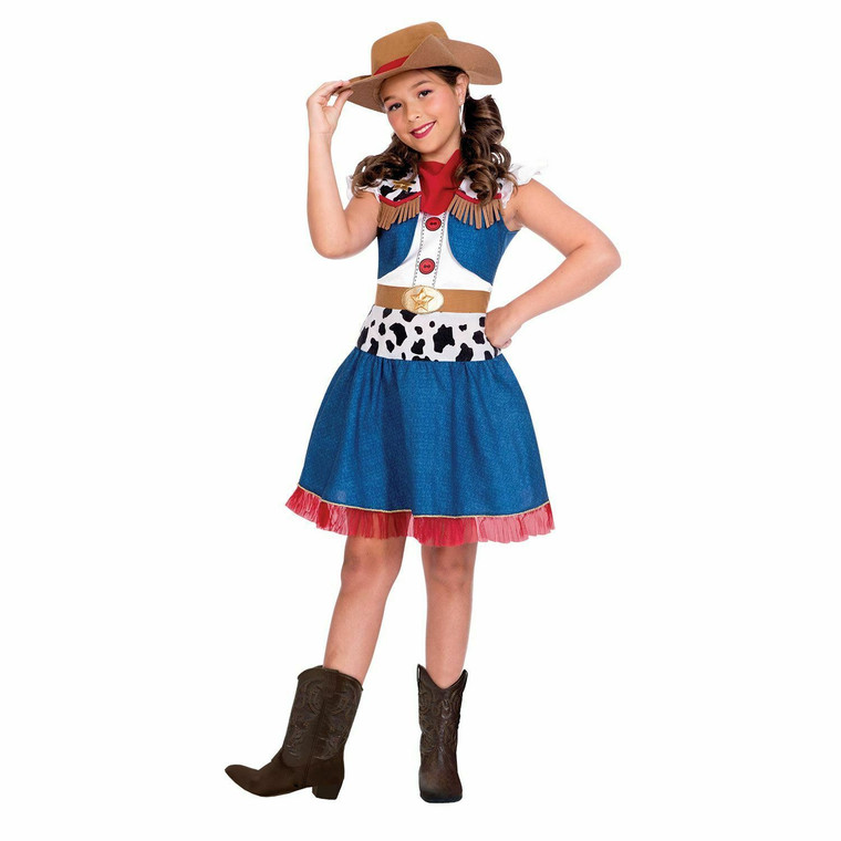 Girls Fancy Dress Cowgirl Cutie Outfit