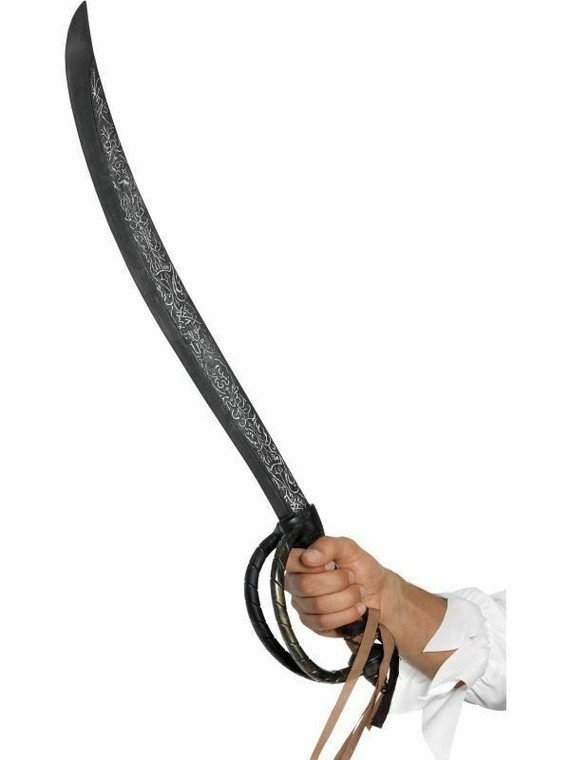 Adults Pirate Sword Mens Ladies Caribbean Buccaneer Fancy Dress Accessory