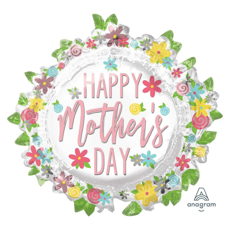 Happy Mothers Day Wreath Balloon