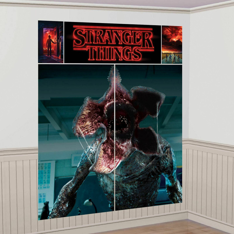 Official Stranger Things Demogorgon Wall Decorating Scene Setter