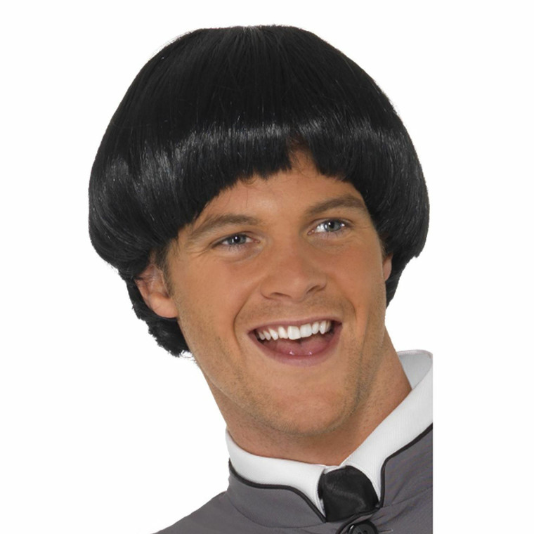 Mens Lloyd Black Bowl Wig